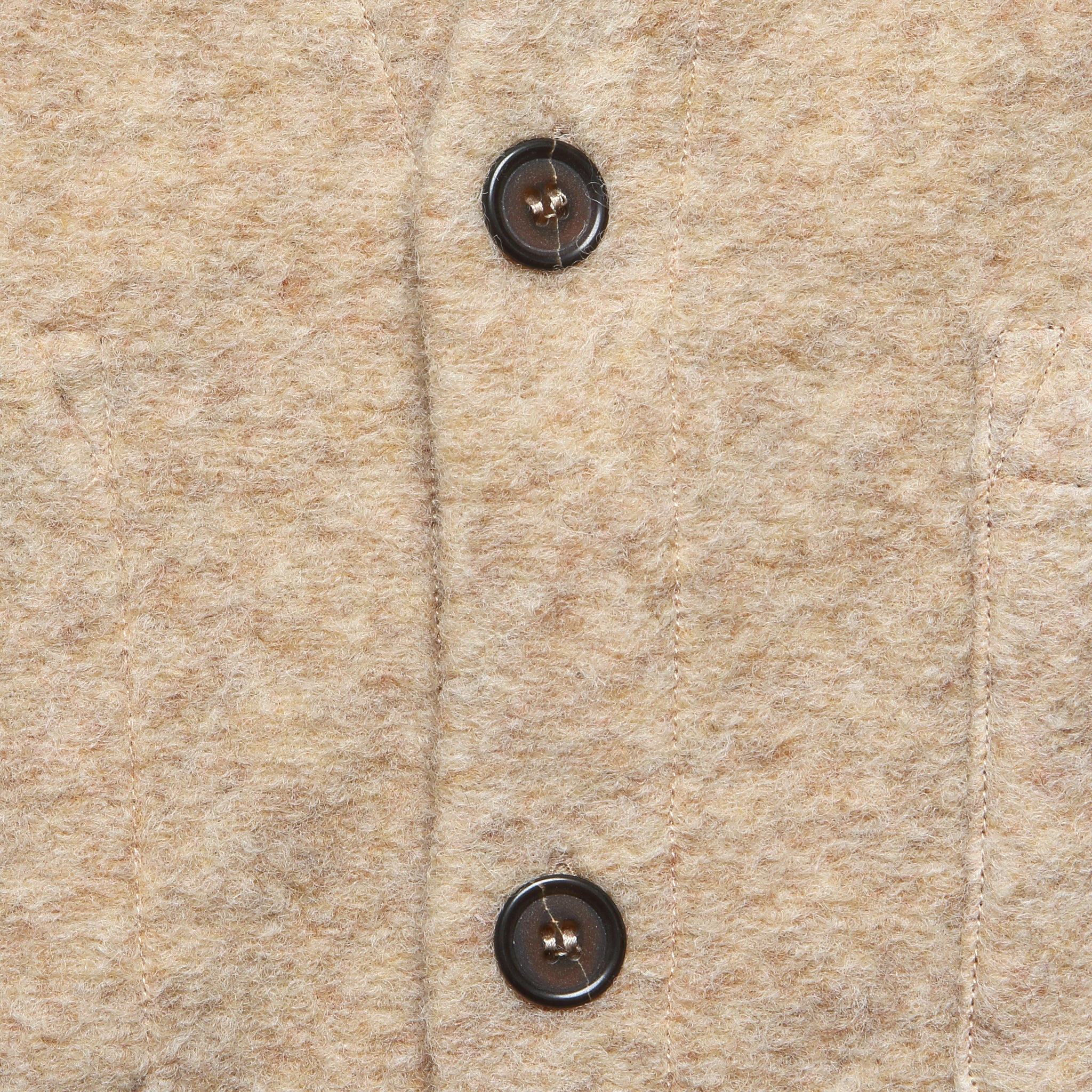 Wool Fleece Cardigan - Fawn - Universal Works - STAG Provisions - Tops - Sweater