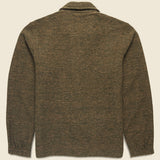 Wool Knit Rams Jacket - Olive - Universal Works - STAG Provisions - Outerwear - Coat / Jacket