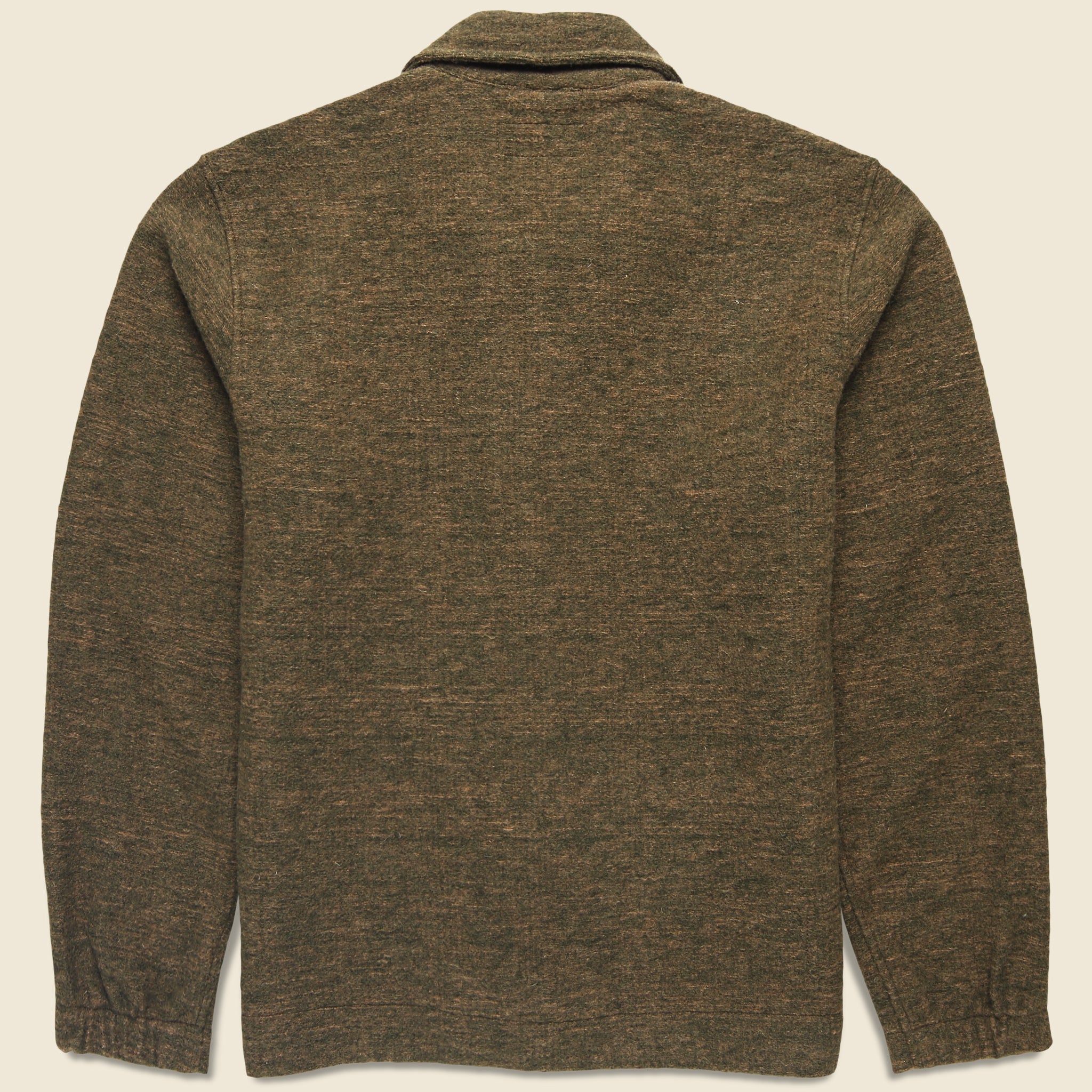 Wool Knit Rams Jacket - Olive - Universal Works - STAG Provisions - Outerwear - Coat / Jacket