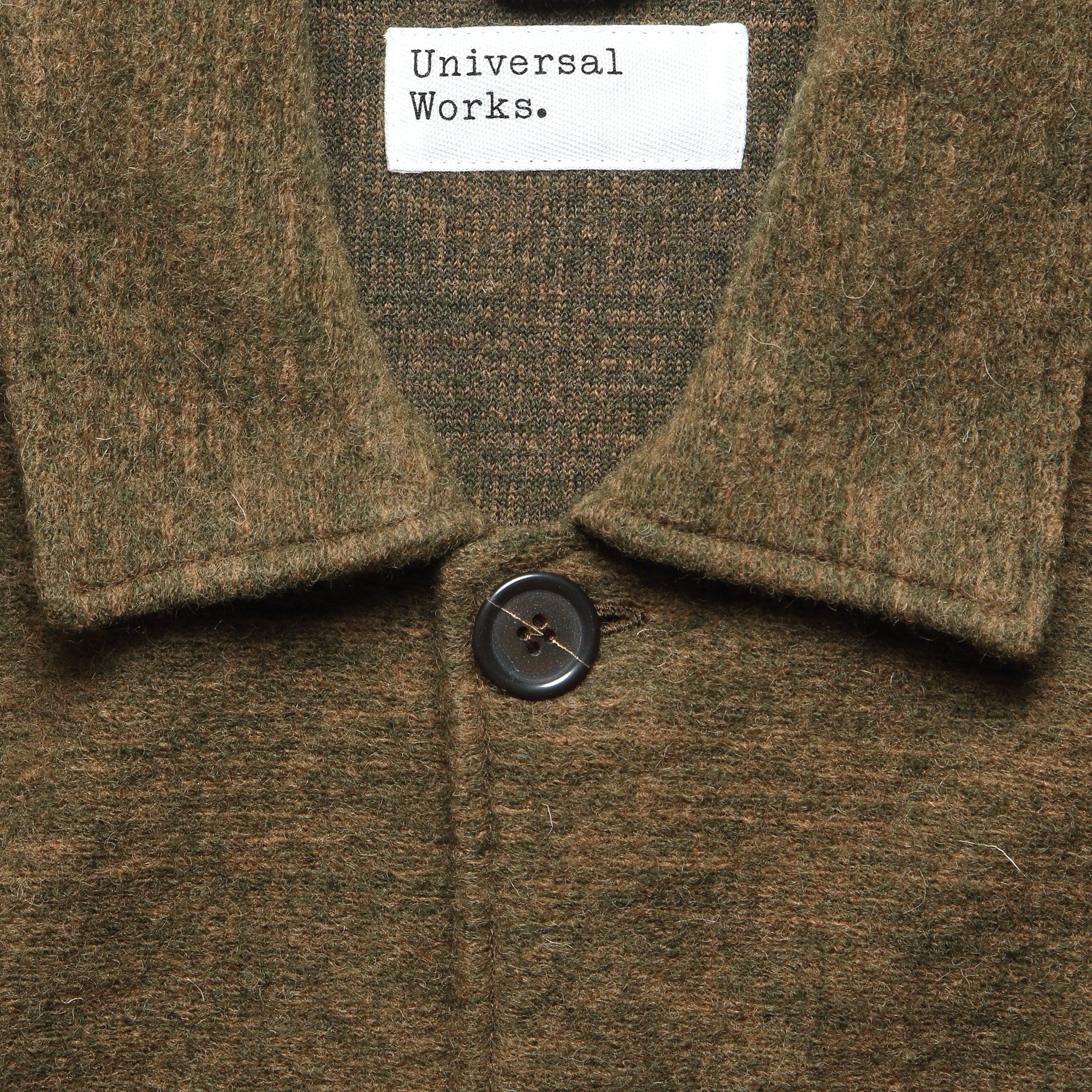 Wool Knit Rams Jacket - Olive - Universal Works - STAG Provisions - Outerwear - Coat / Jacket