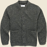 Raven Fleece Advance Cardigan - Olive - Universal Works - STAG Provisions - Tops - Sweater