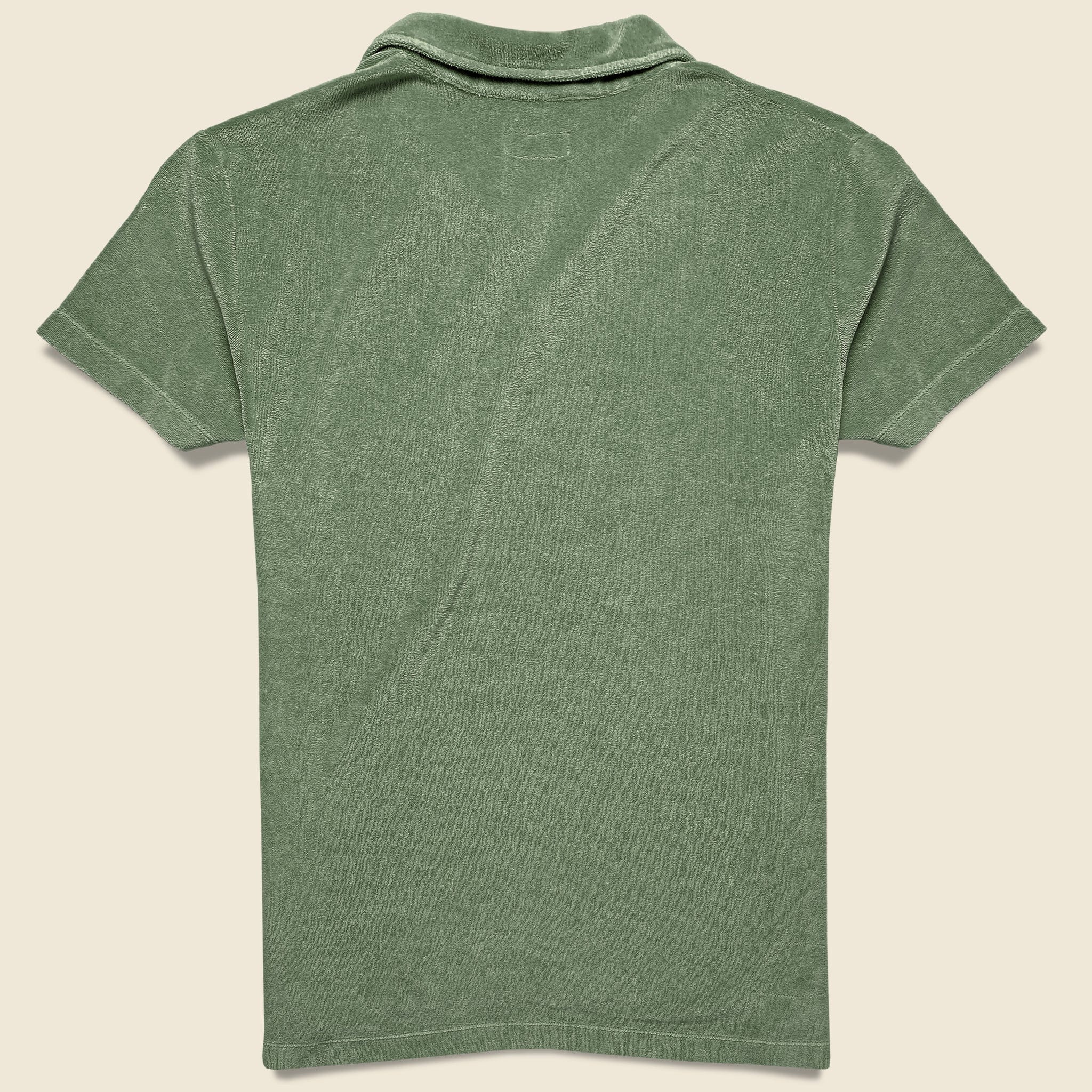 Terry Fleece Vacation Polo - Birch - Universal Works - STAG Provisions - Tops - S/S Knit