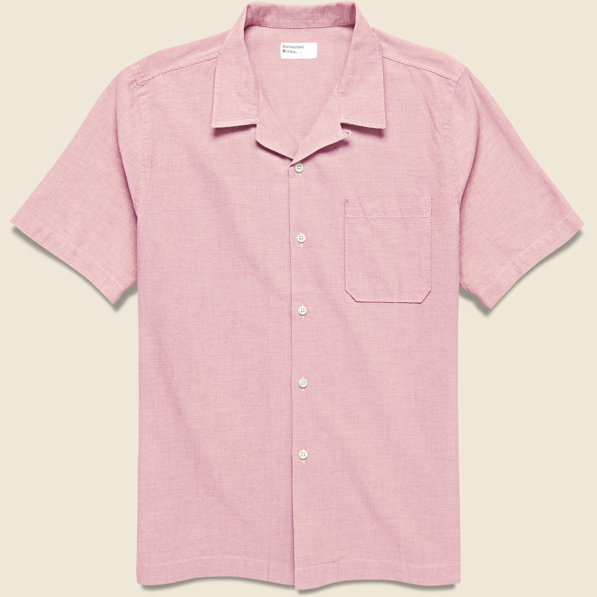 Oxford Road Shirt - Pink - Universal Works - STAG Provisions - Tops - S/S Woven - Solid
