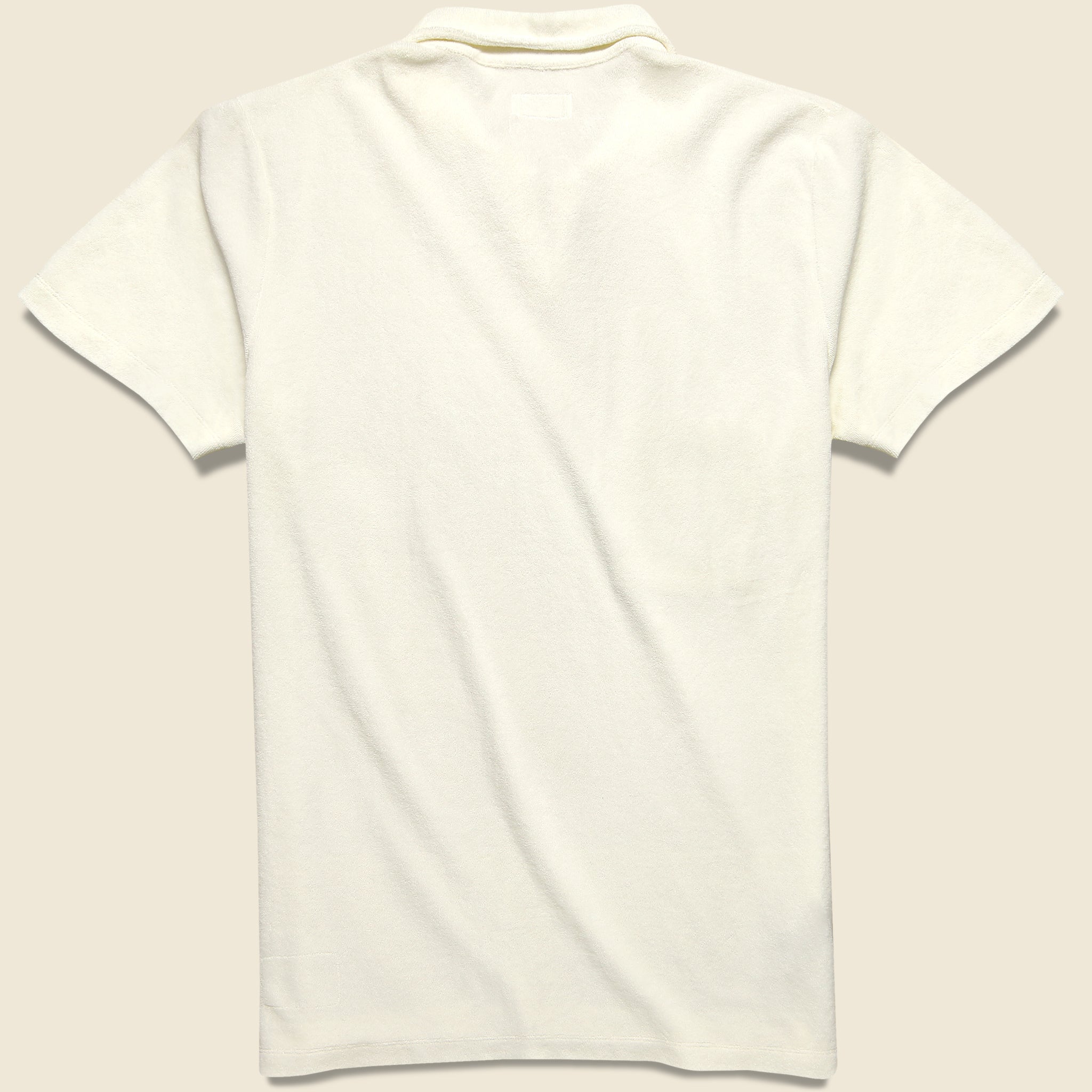 Newlyn Terry Polo - Ecru - Universal Works - STAG Provisions - Tops - S/S Knit