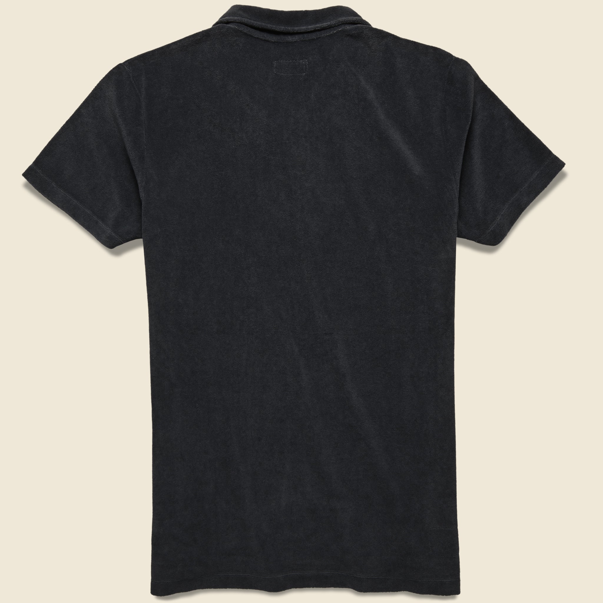 Newlyn Terry Polo - Black - Universal Works - STAG Provisions - Tops - S/S Knit