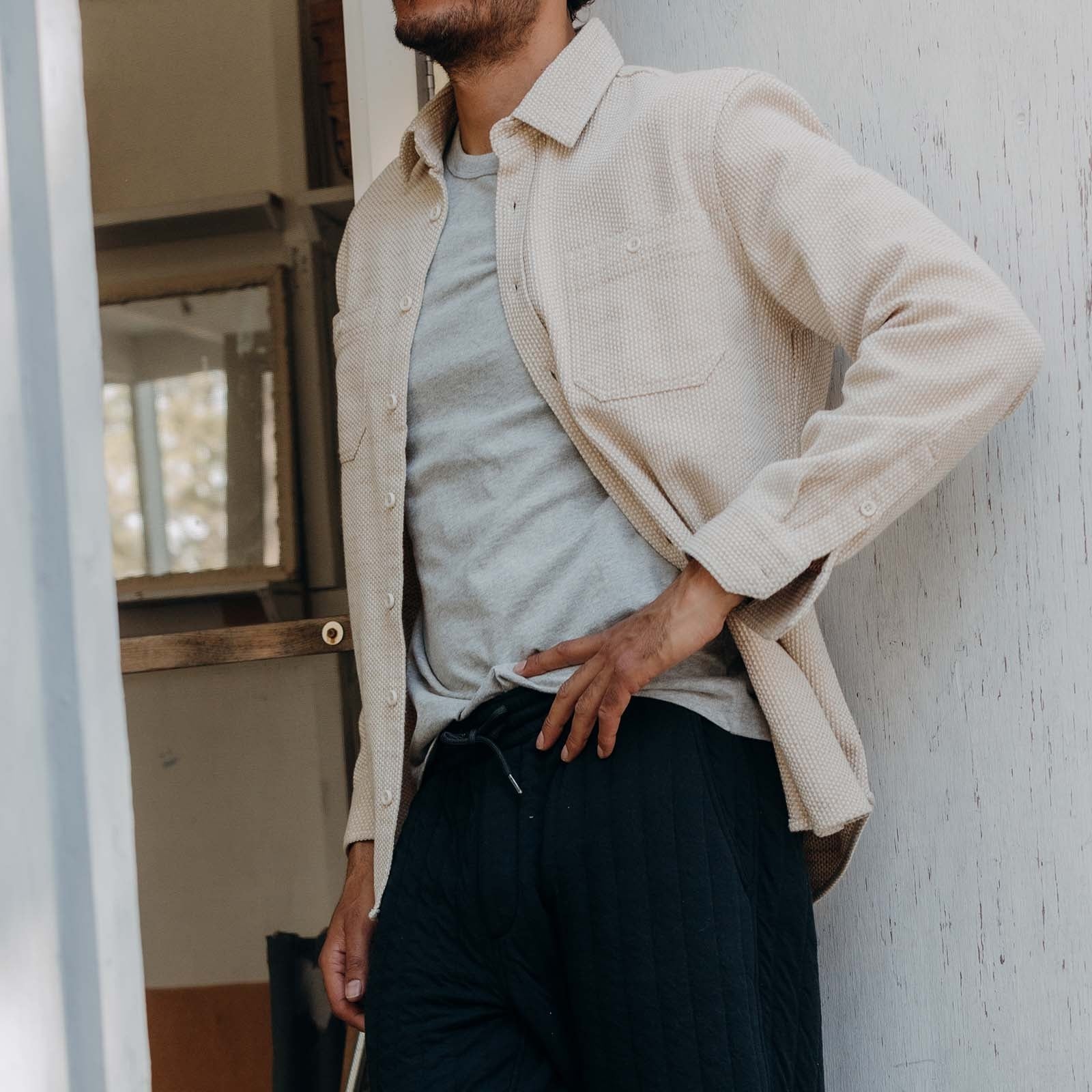 
                          Utility Shirt - Natural Sashiko - Taylor Stitch - STAG Provisions - Tops - L/S Woven - Solid
                        