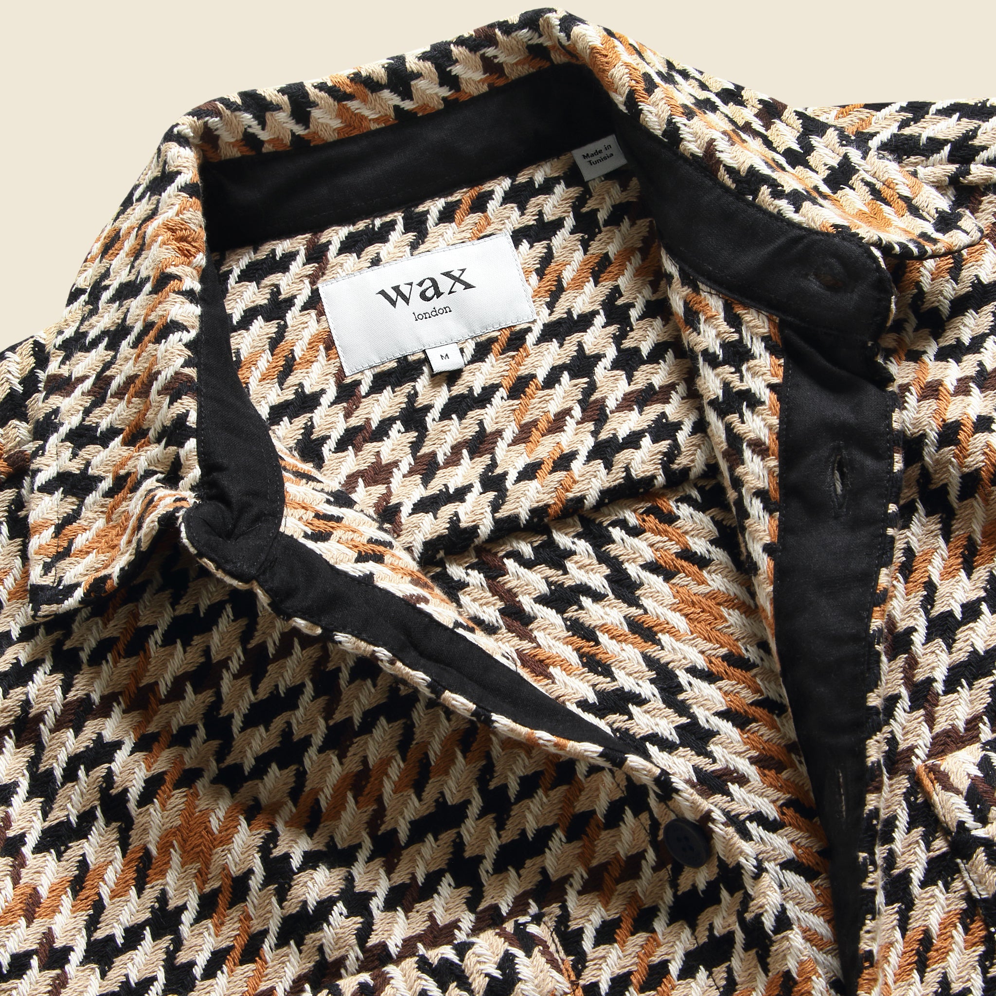 Whiting Overshirt - Houndstooth Weave - Wax London - STAG Provisions - Tops - L/S Woven - Plaid