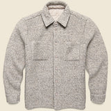 Mount Reversible Overshirt - Bobble Wool Natural - Wax London - STAG Provisions - Outerwear - Shirt Jacket
