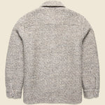 Mount Reversible Overshirt - Bobble Wool Natural - Wax London - STAG Provisions - Outerwear - Shirt Jacket