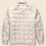 Mount Reversible Overshirt - Bobble Wool Natural - Wax London - STAG Provisions - Outerwear - Shirt Jacket