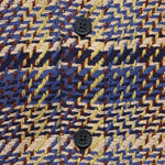 Whiting Overshirt - Grain Check Blue/Multi - Wax London - STAG Provisions - Tops - L/S Woven - Plaid