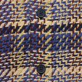 Whiting Overshirt - Grain Check Blue/Multi - Wax London - STAG Provisions - Tops - L/S Woven - Plaid