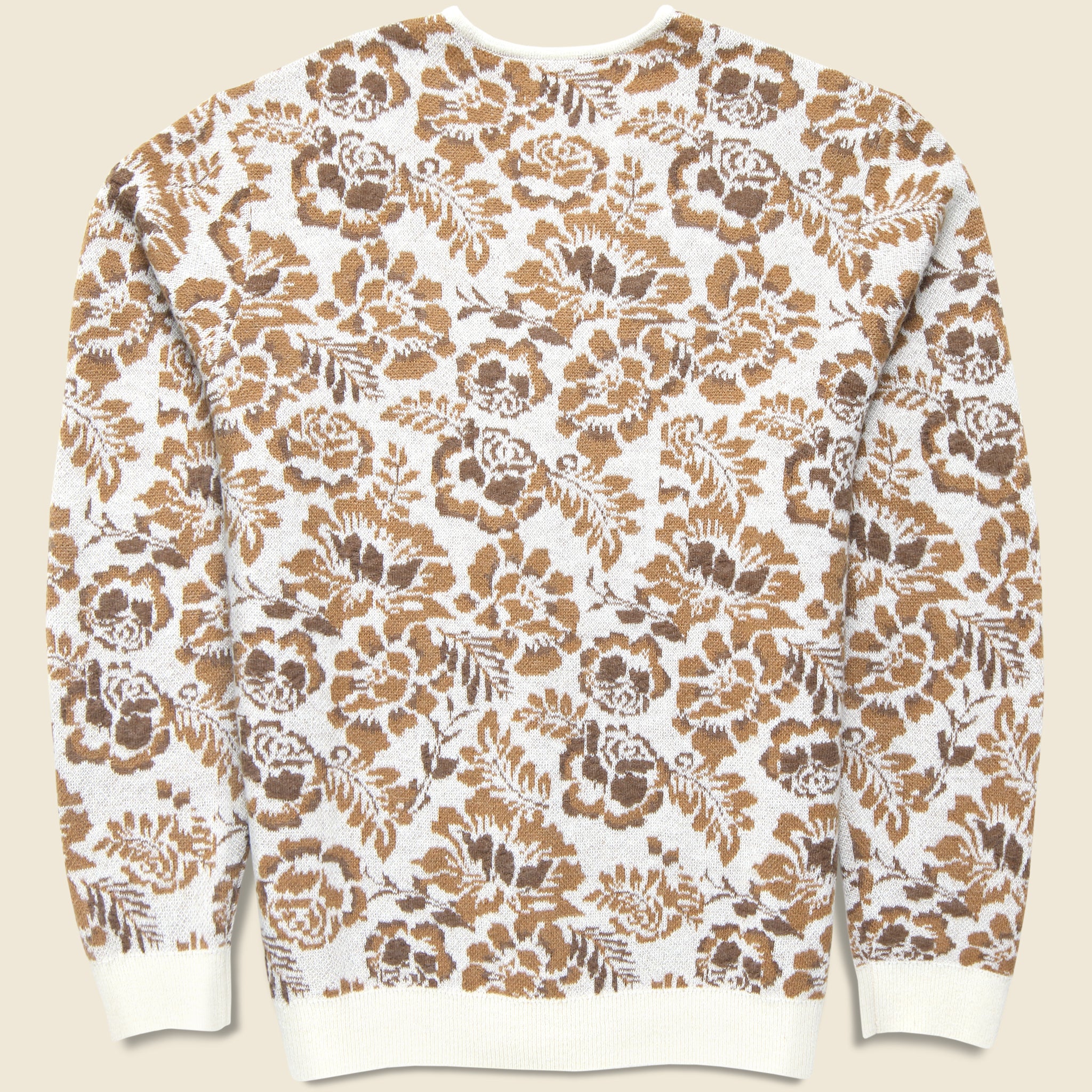 
                          Alban Cardigan - Floral Jacquard - Wax London - STAG Provisions - Tops - Sweater
                        