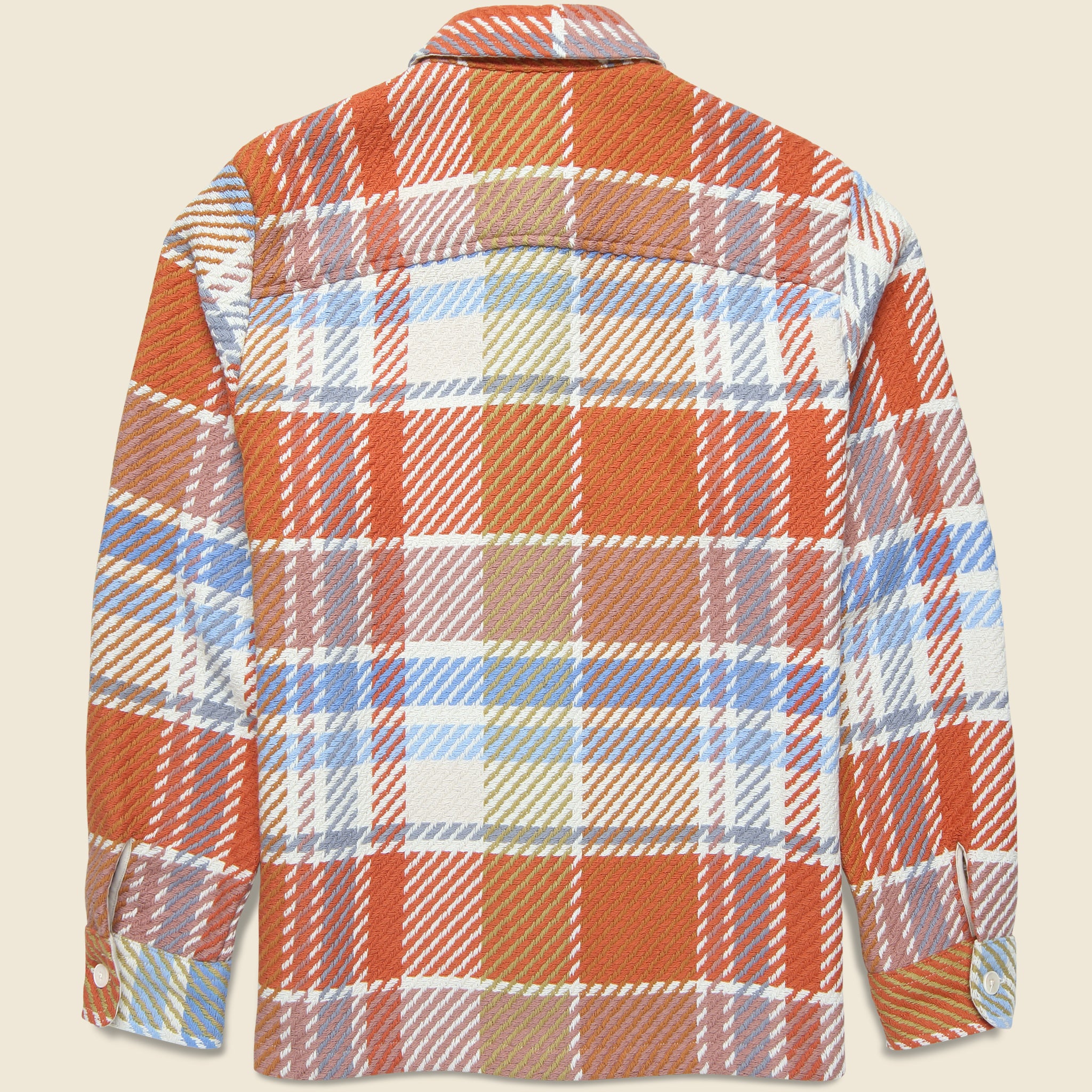 Whiting Overshirt - Bude Check Pastel - Wax London - STAG Provisions - Tops - L/S Woven - Plaid