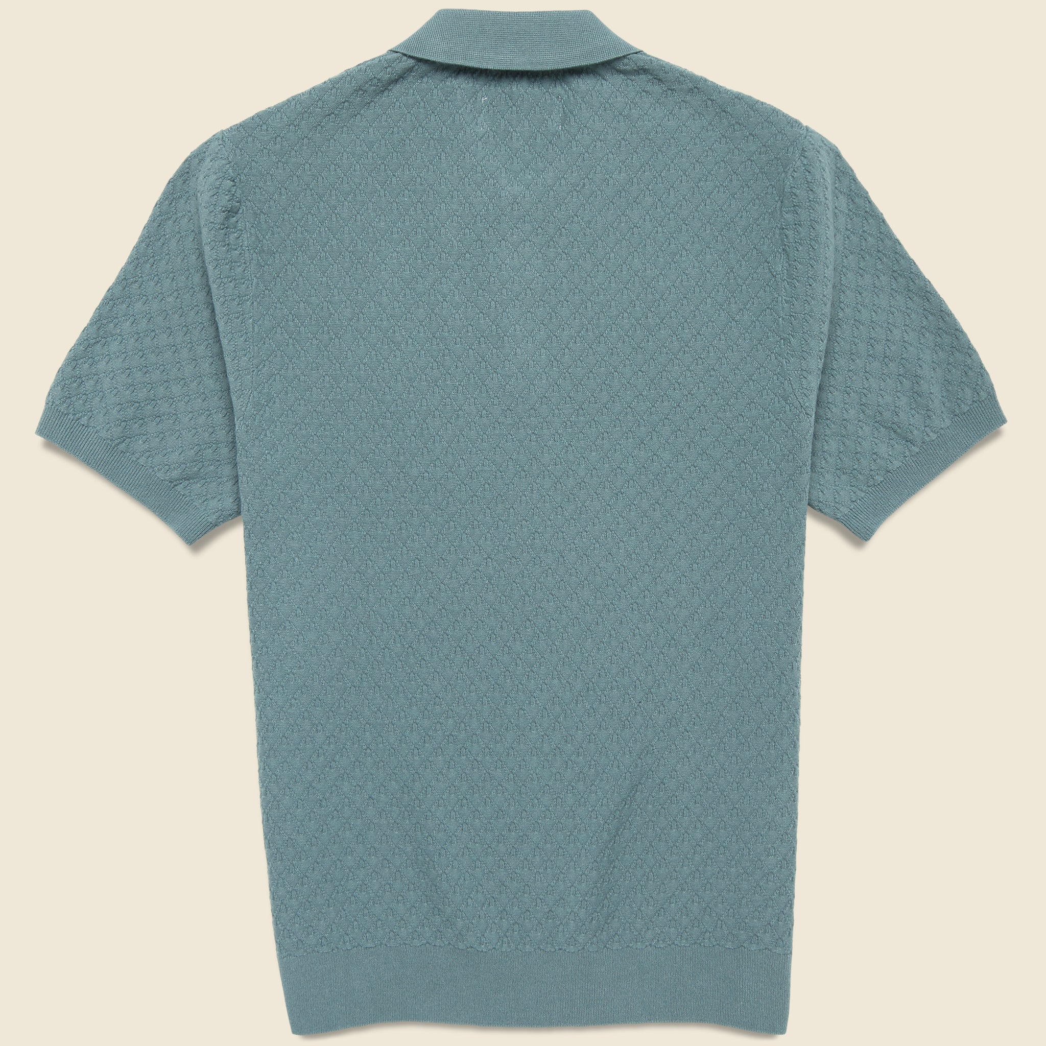 
                          Naples Polo - Sea Green - Wax London - STAG Provisions - Tops - S/S Knit
                        