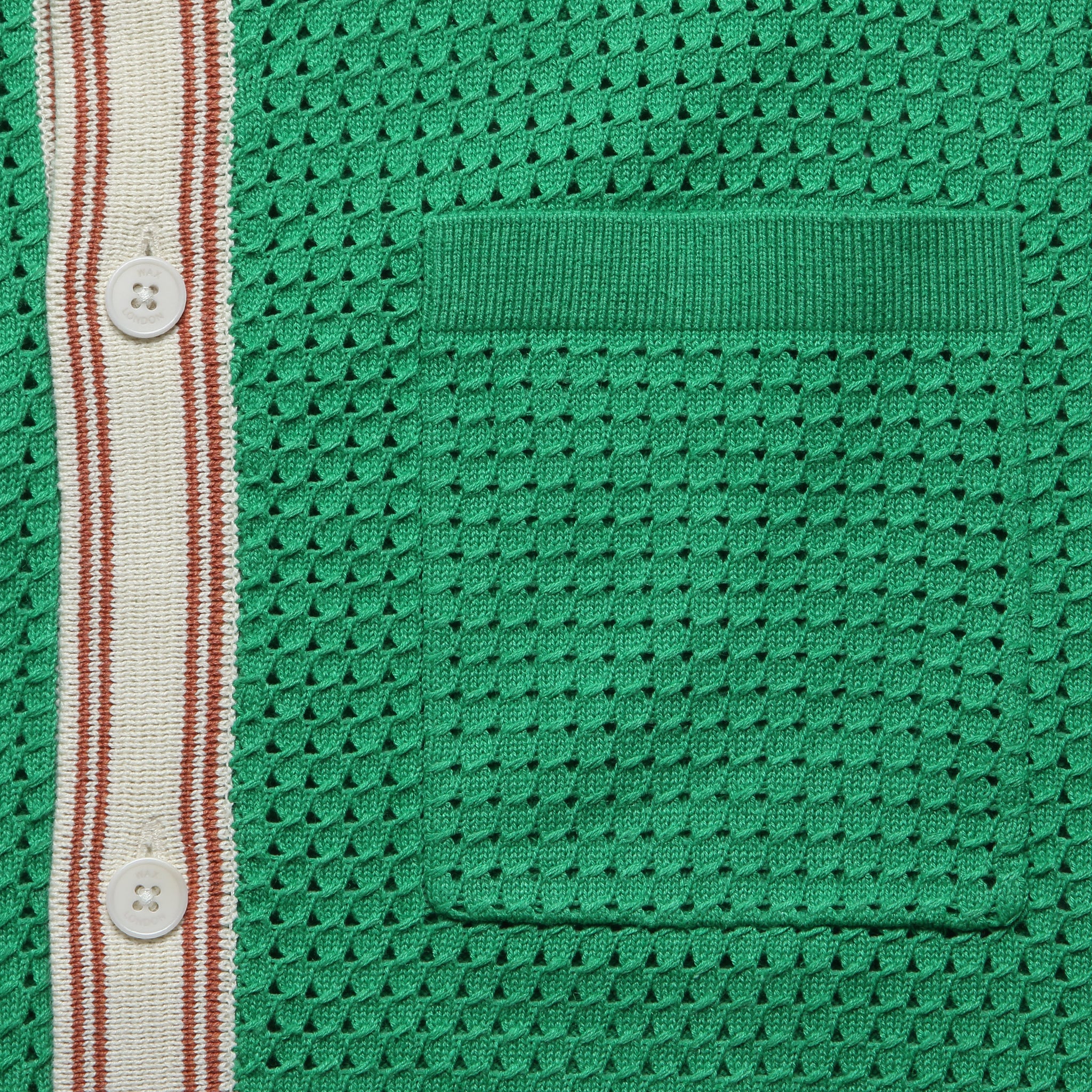 Pointelle Belle Shirt - Green/Ecru - Wax London - STAG Provisions - Tops - S/S Knit