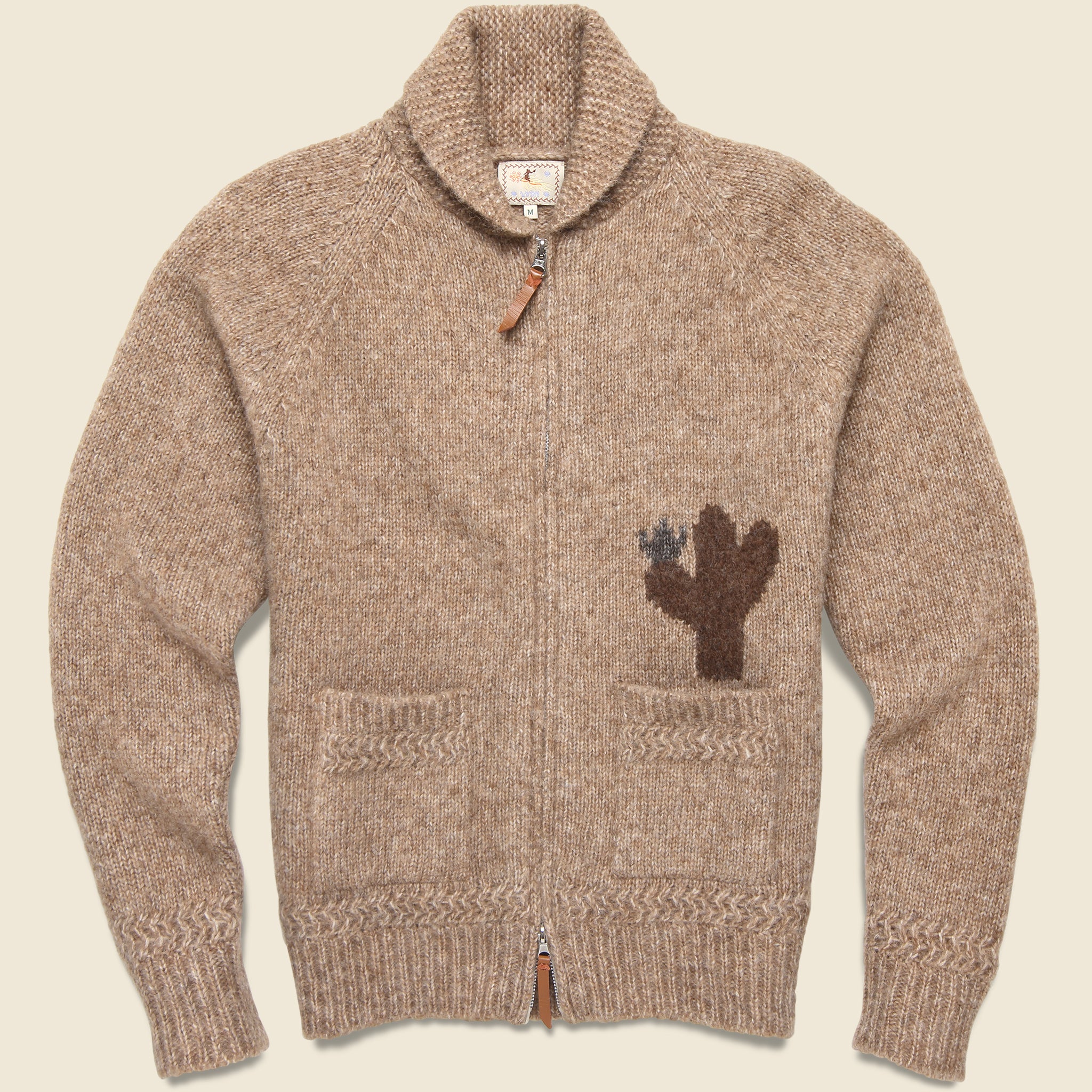 Armadillo Cardigan - Dark Brown - Wythe - STAG Provisions - Tops - Sweater