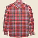 Washed Flannel Pearl Snap Shirt - Cactus Flower Plaid - Wythe - STAG Provisions - Tops - L/S Woven - Plaid