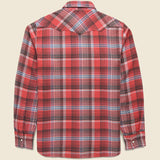 Washed Flannel Pearl Snap Shirt - Cactus Flower Plaid - Wythe - STAG Provisions - Tops - L/S Woven - Plaid