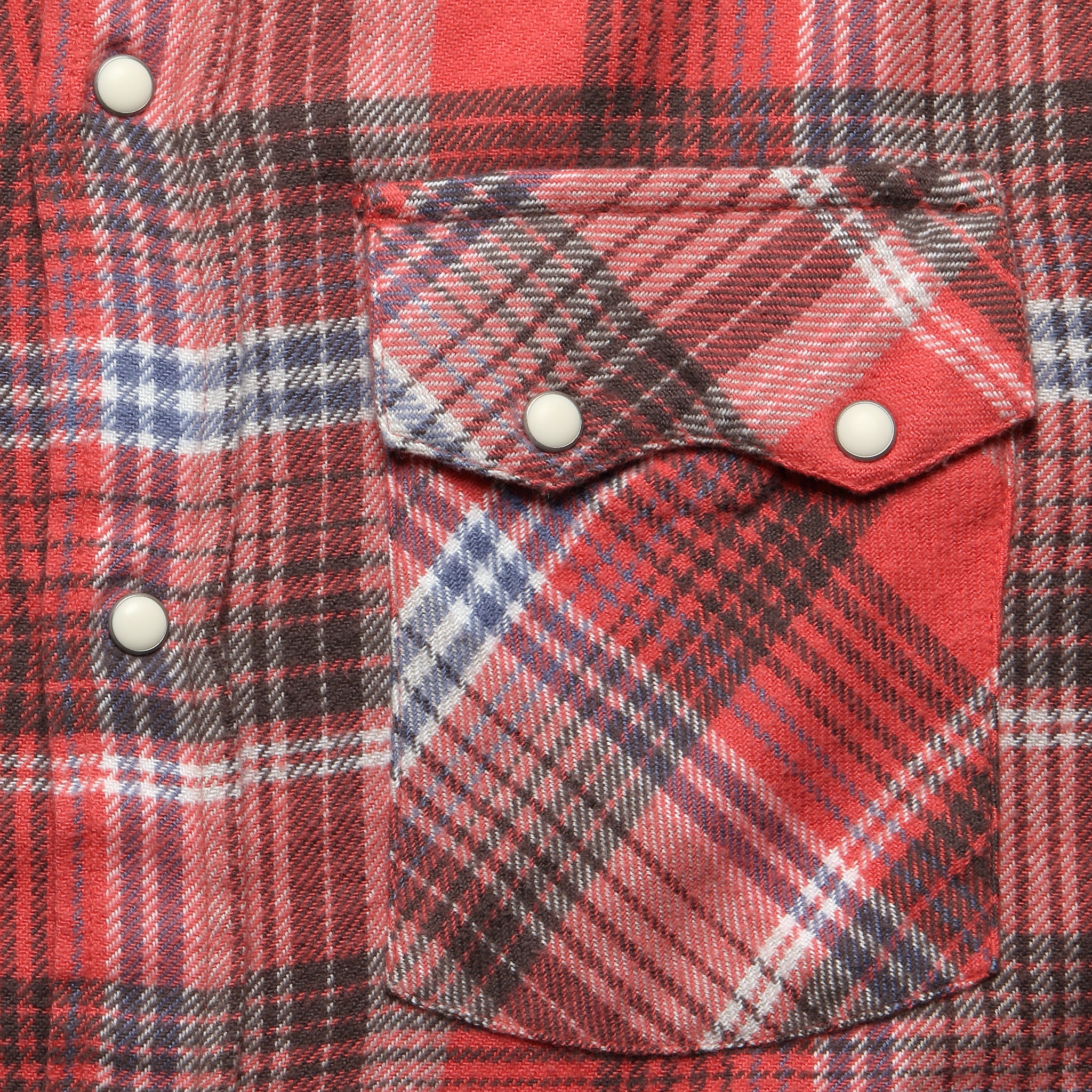 
                          Washed Flannel Pearl Snap Shirt - Cactus Flower Plaid - Wythe - STAG Provisions - Tops - L/S Woven - Plaid
                        