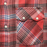 Washed Flannel Pearl Snap Shirt - Cactus Flower Plaid - Wythe - STAG Provisions - Tops - L/S Woven - Plaid