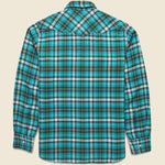 Washed Flannel Pearl Snap Shirt - Thousand Lakes Plaid - Wythe - STAG Provisions - Tops - L/S Woven - Plaid