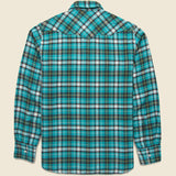 Washed Flannel Pearl Snap Shirt - Thousand Lakes Plaid - Wythe - STAG Provisions - Tops - L/S Woven - Plaid