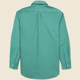 Moleskin Pearl Snap Shirt - Century Green - Wythe - STAG Provisions - Tops - L/S Woven - Solid