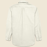 Moleskin Pearl Snap Shirt - Alabaster - Wythe - STAG Provisions - Tops - L/S Woven - Solid