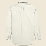 Moleskin Pearl Snap Shirt - Alabaster - Wythe - STAG Provisions - Tops - L/S Woven - Solid