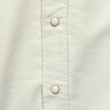 Moleskin Pearl Snap Shirt - Alabaster - Wythe - STAG Provisions - Tops - L/S Woven - Solid