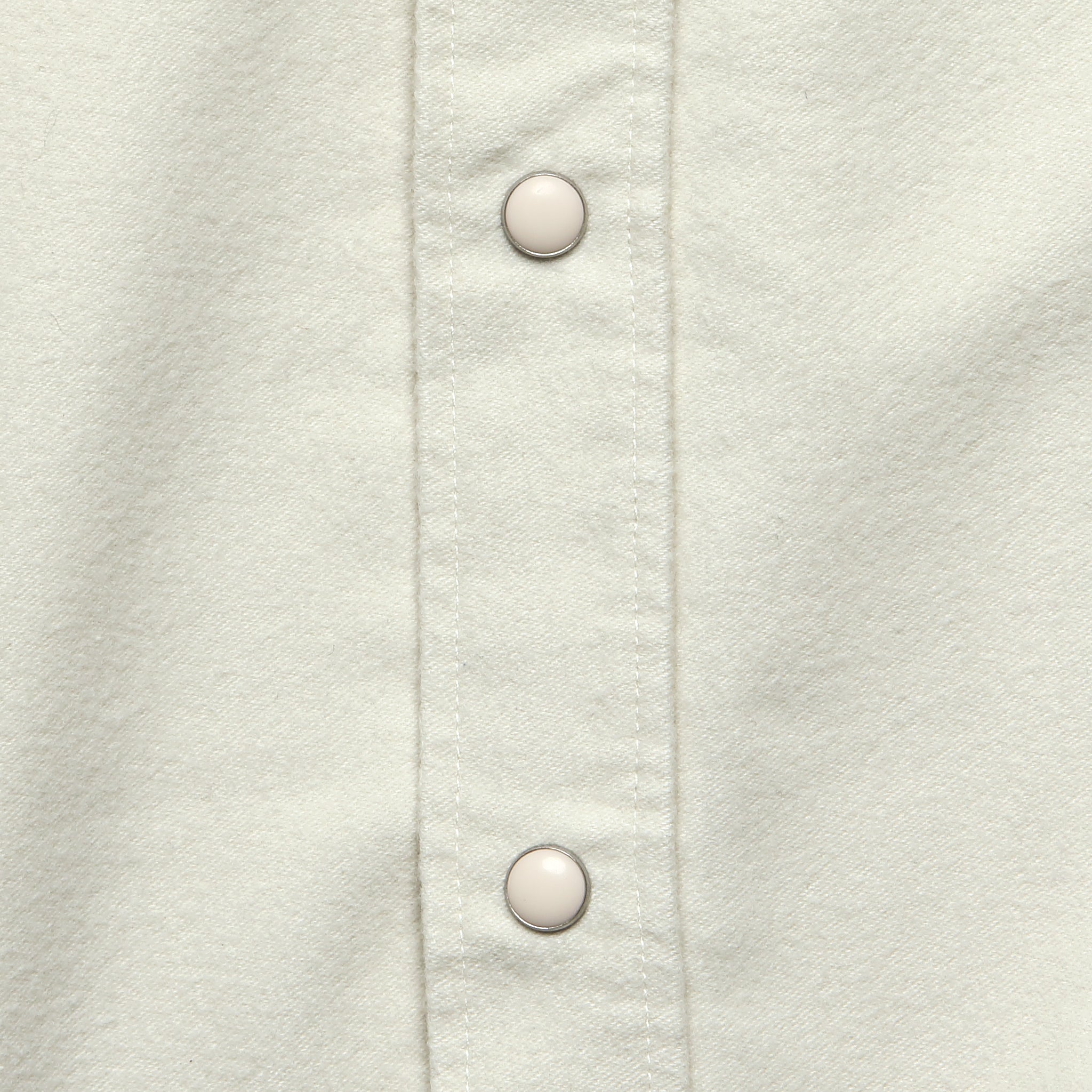 Moleskin Pearl Snap Shirt - Alabaster - Wythe - STAG Provisions - Tops - L/S Woven - Solid