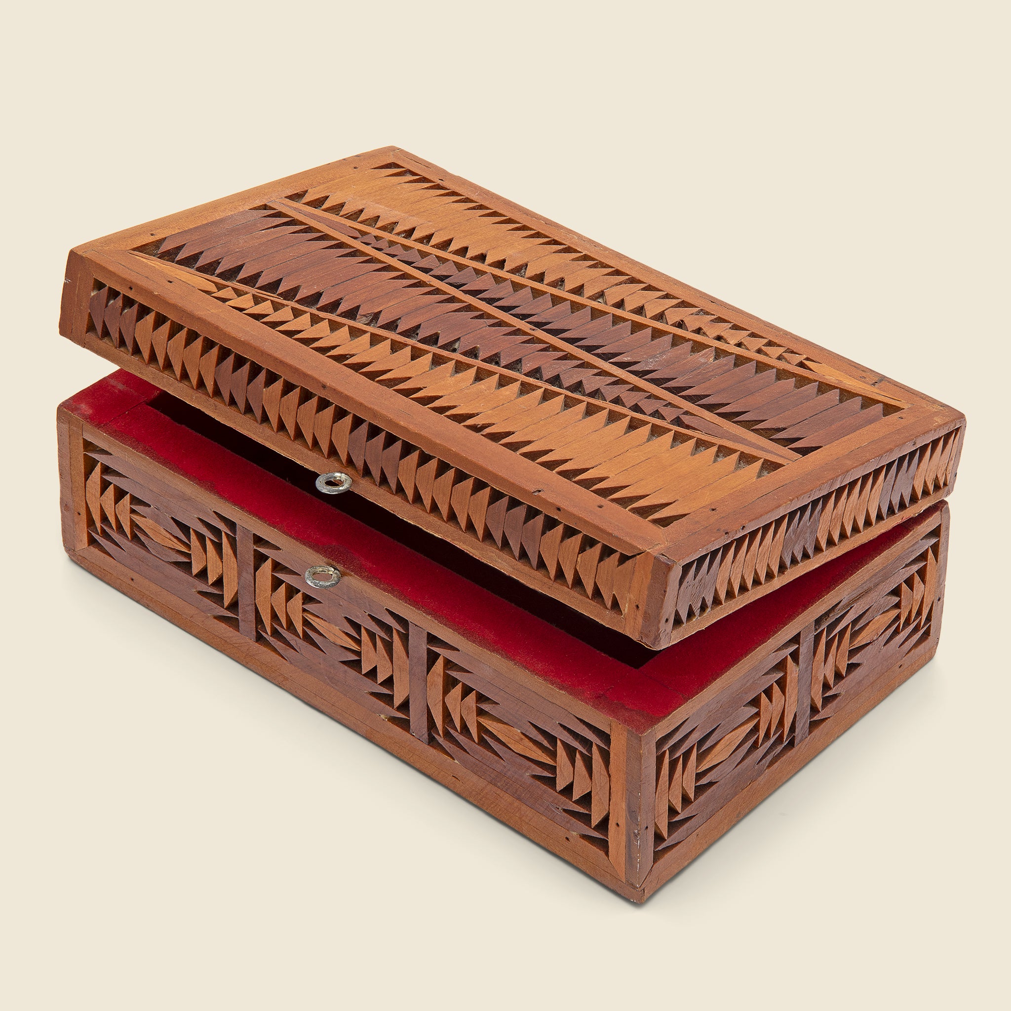 Pieced Wood Box - Vintage - STAG Provisions - One & Done - Miscellaneous