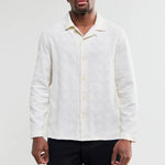 Corey Dobby Shirt - Off White - Wax London - STAG Provisions - Tops - L/S Woven - Solid