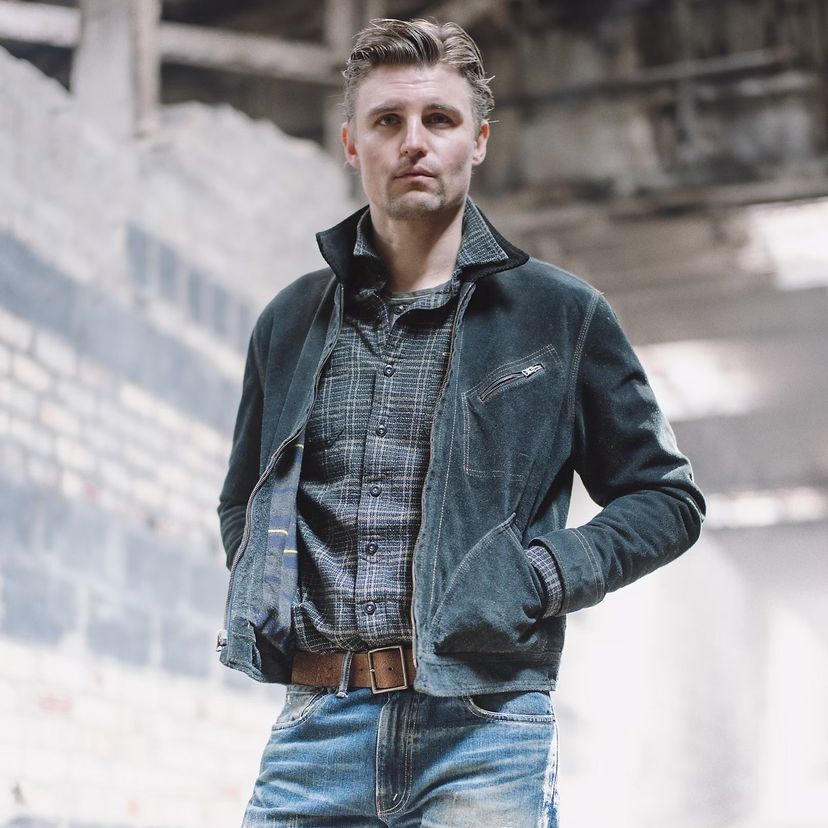 
                          Roughout Chrysler Jacket - Indigo
                        