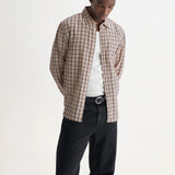 Shelly Shirt - Dobby Check Ecru/Red - Wax London - STAG Provisions - Tops - L/S Woven - Plaid