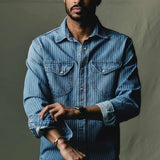 Hayes Pearl Snap - Indigo Stripe - Imogene + Willie - STAG Provisions - Tops - L/S Woven - Stripe