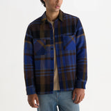 Whiting Overshirt - Bold Check Blue/Brown - Wax London - STAG Provisions - Tops - L/S Woven - Plaid