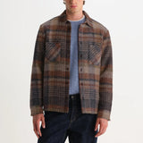 Whiting Overshirt - Ari Wool Blend Check Oatmeal/Multi - Wax London - STAG Provisions - Tops - L/S Woven - Plaid