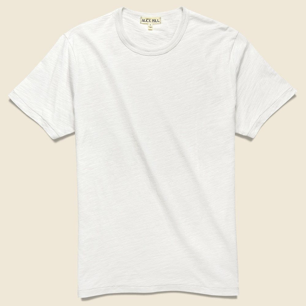 Standard Crew Tee - White - Alex Mill - STAG Provisions - Tops - S/S Tee