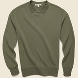 Garment Dyed Crewneck Sweatshirt - Olive - Alex Mill - STAG Provisions - Tops - Fleece / Sweatshirt