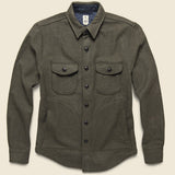 Anvil Shirt Jacket - Green Melton - KATO - STAG Provisions - Outerwear - Shirt Jacket