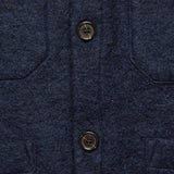 Wool Fleece Cardigan - Navy - Universal Works - STAG Provisions - Tops - Sweater