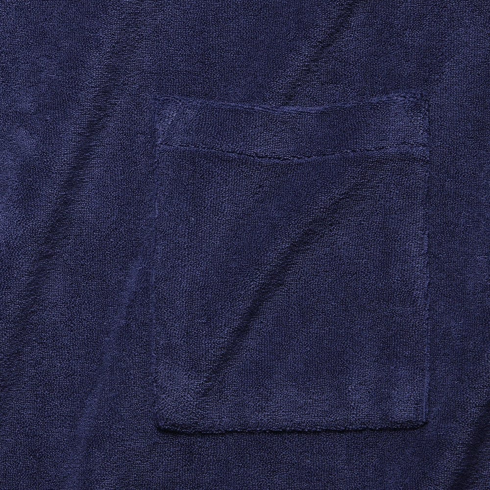 Terry Fleece Vacation Polo - Navy - Universal Works - STAG Provisions - Tops - S/S Knit