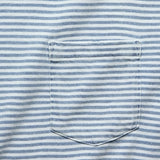 Indigo Pocket Tee - Azure Stream Stripe - Faherty - STAG Provisions - Tops - S/S Tee
