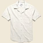 Striped Seersucker Shirt - White - Corridor - STAG Provisions - Tops - S/S Woven - Seersucker
