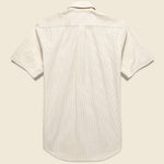 Striped Atlantico Seersucker Shirt - Sand - Portuguese Flannel - STAG Provisions - Tops - S/S Woven - Seersucker