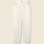 2 Pleats Twill Pant - Cement - BEAMS+ - STAG Provisions - Pants - Twill