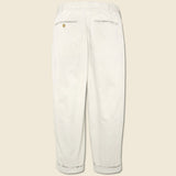 2 Pleats Twill Pant - Cement - BEAMS+ - STAG Provisions - Pants - Twill