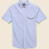 Short Sleeve Oxford Shirt - Sax - BEAMS+ - STAG Provisions - Tops - S/S Woven - Solid